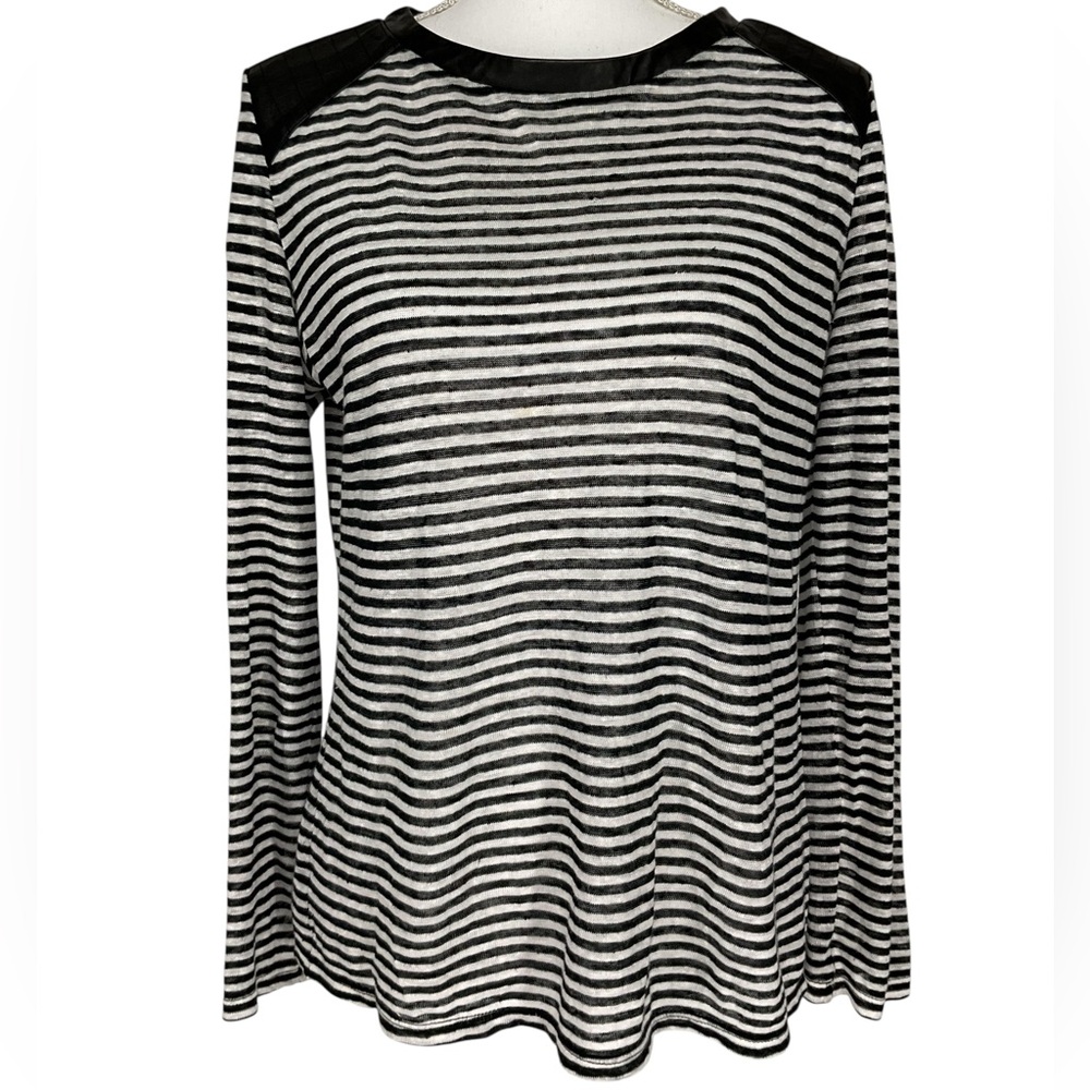 TOWNSEN / Black & White Stripe Sweater / Size XS / Goth Emo Punk Grunge Alt Girl